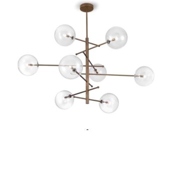 Estro Metal Lux sospensione 8 luci 267.180.04