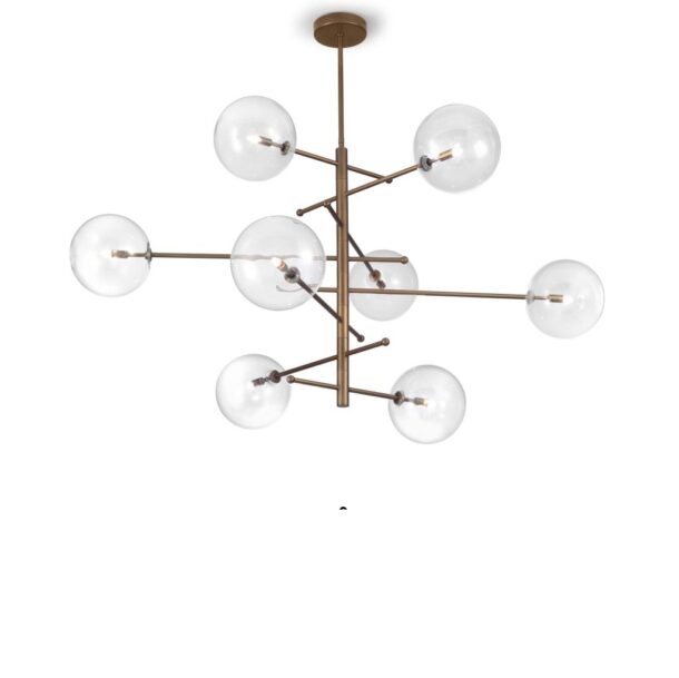 Estro Metal Lux sospensione 8 luci 267.180.04