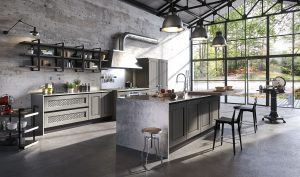 cucina stile industrial Aran Bellaggio