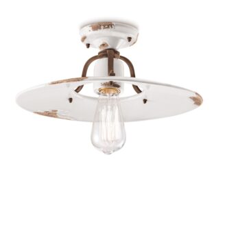 Ferroluce Retro  Country plafoniera C1445VIB