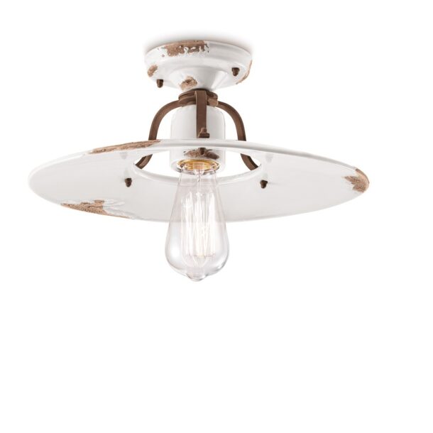 Ferroluce Retro  Country plafoniera C1445VIB