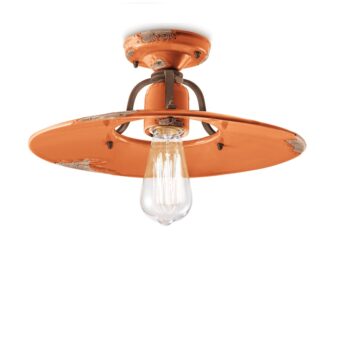 Ferroluce Retro  Country plafoniera C1445VIO