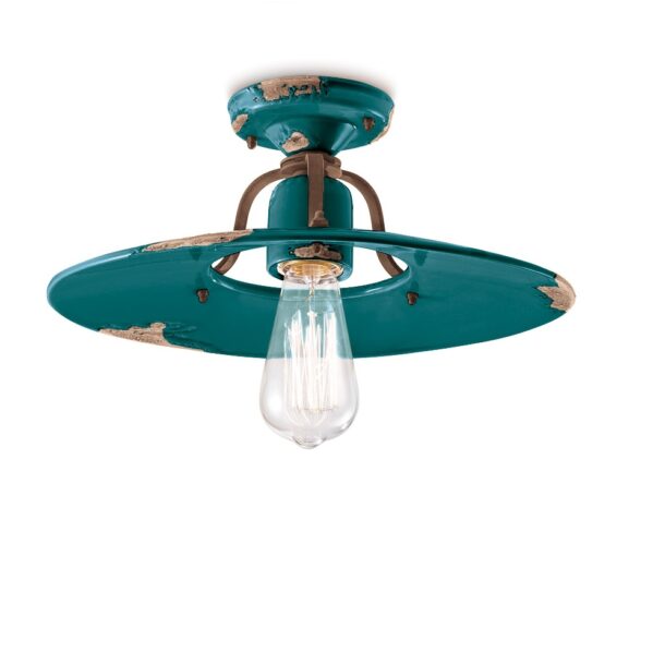Ferroluce Retro  Country plafoniera C1445VIV
