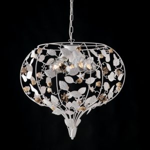 Bonetti Sospensione 5 luci bianco BL196 5.B scaled
