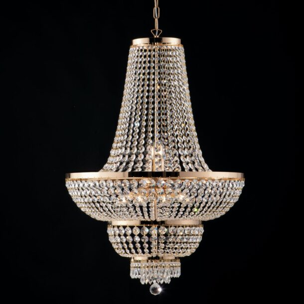 Mozart Lampadario10 luci BL189 10.OR  scaled