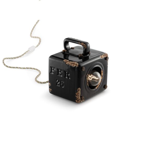 Ferroluce Retro Industrial lampada tavolo C1650VIN