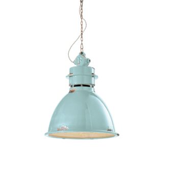 1-light suspension lamp, ceramic vintage light blue (VIA)