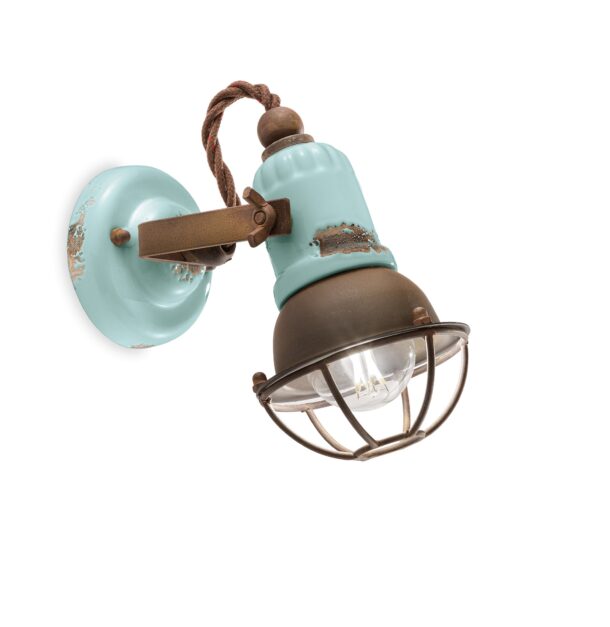 Ferroluce Retro Loft applique C1675 1VIA