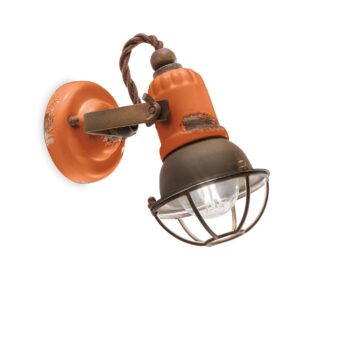 Ferroluce Retro Loft applique C1675 1VIO