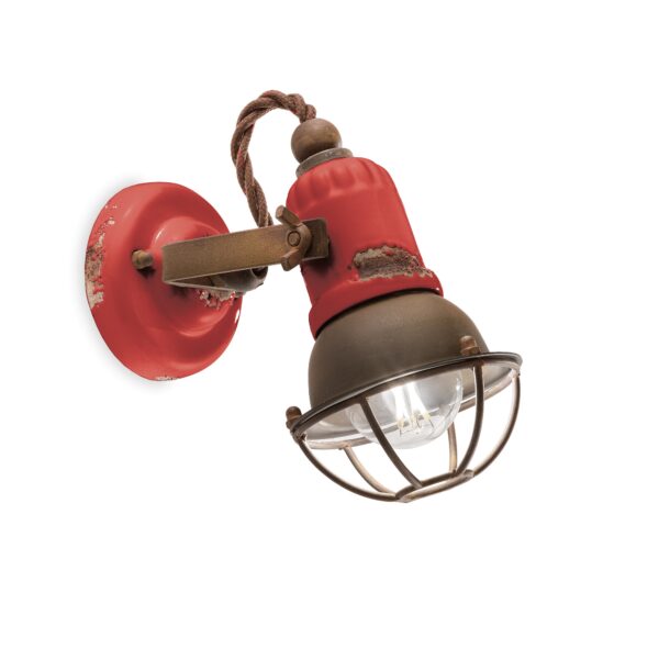 Ferroluce Retro Loft applique C1675 1VIR