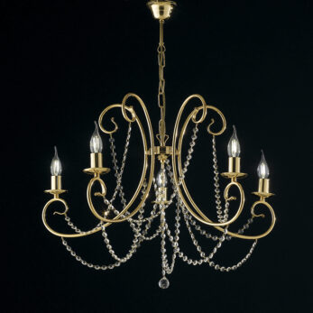 Bonetti Magda lampadario 5 luci BL146 5 OR