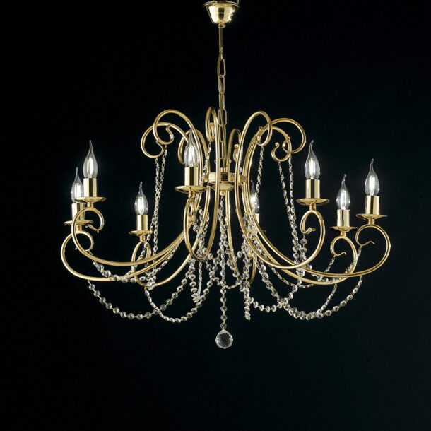 Bonetti Magda lampadario 8 luci BL146 8 OR