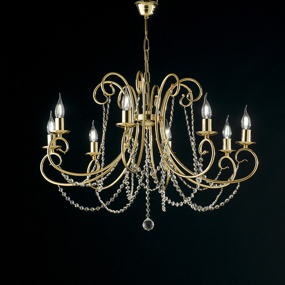 Bonetti Magda lampadario 8 luci BL146 8 OR