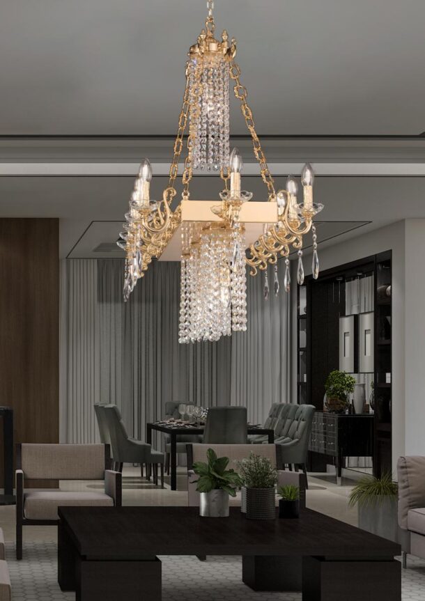 Arredoluce Luxury collection Lampadario 589 16c