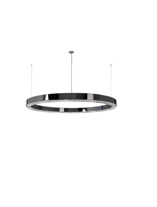 Castro Lighting Metis 9640 100 Suspension Black Nickel Brass Finish Swarovski Crystals web scaled