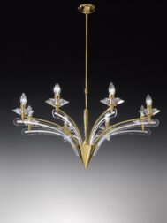Metal Lux Icaro 198.188 Lampadario 6 luci finitura oro