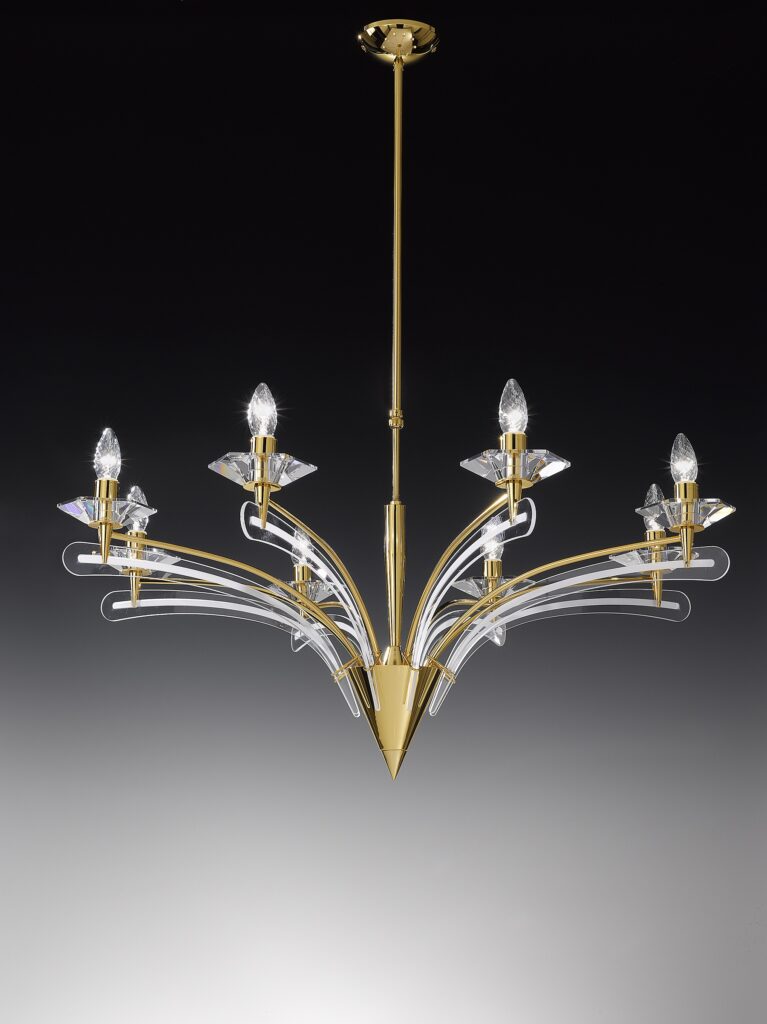 Metal Lux Icaro 198.188 Lampadario 6 luci finitura oro