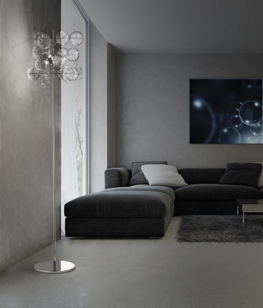Modern interior of living room