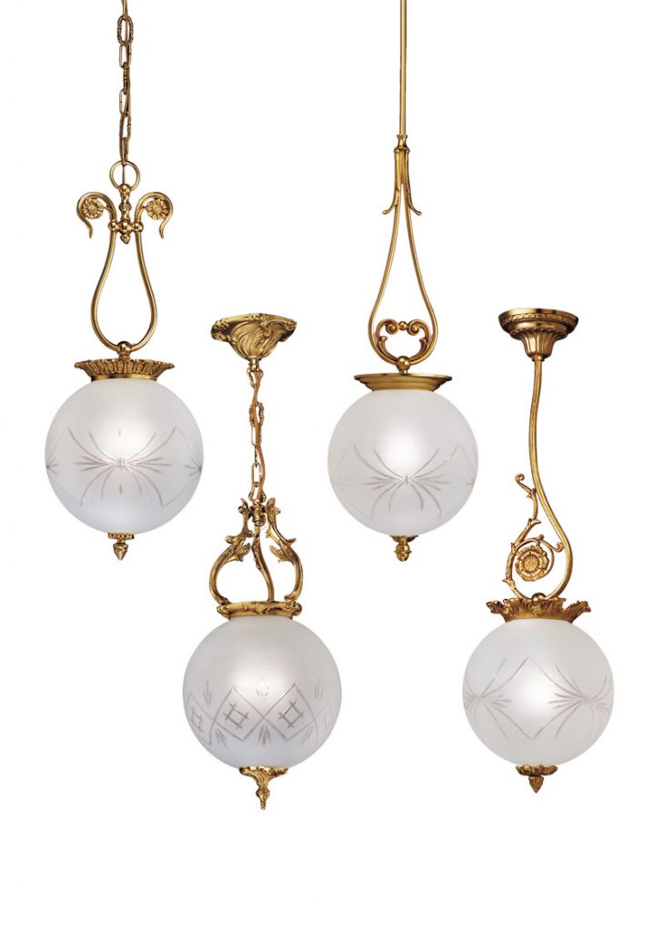 sospensione gold light crystal arredo luce lucilla made in italy