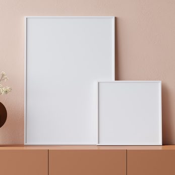 Empty,Posters,In,Interior,3d,Render