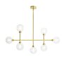 Miloox 1744.285 DOM Sospensione 7 luci frontale a