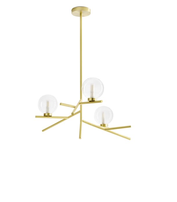 Miloox Camely 1744.307 Sospensione 3luci Gold S