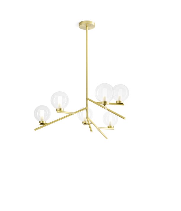Miloox Camely 1744.308 Sospensione 6luci Gold Ac