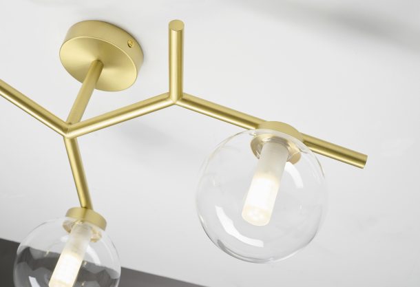 Miloox Camely 1744.309 Plafoniera 3luci Gold Particolare 2