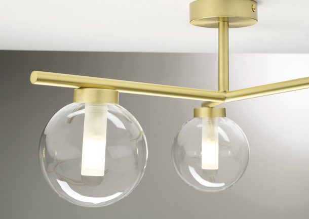 Miloox Camely 1744.309 Plafoniera 3luci Gold Particolare 3 BASSA