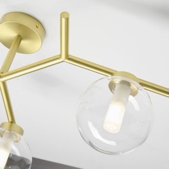 Miloox Camely 1744.309 Plafoniera 3luci Gold Particolare. 2 B
