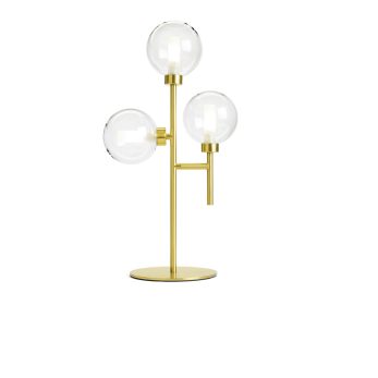 Miloox 1744.292 Dom Gold 3 Luci Tavolo Bianco