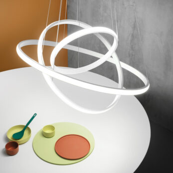Gea-Luce pendant lamp-IOLE-S3 - white