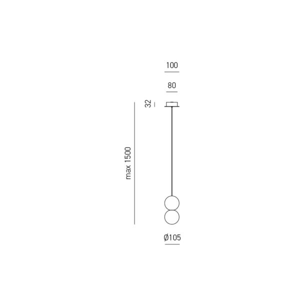 Gea Luce Sfera 1-Light Pendant - Image 3