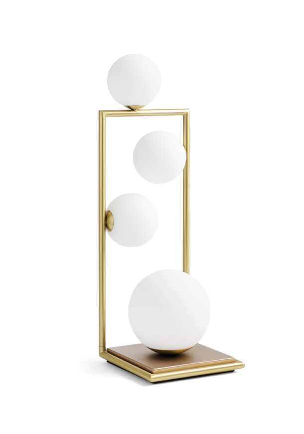 Miloox – Buble Table Lamp 4 Lights, Brushed Gold - Image 4