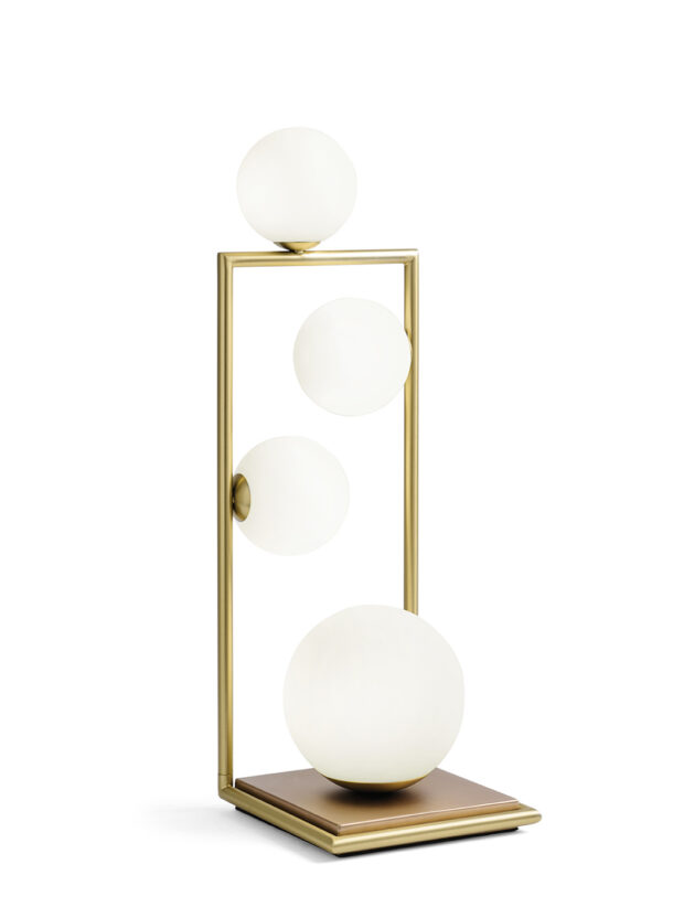 Miloox – Buble Table Lamp 4 Lights, Brushed Gold - Image 5