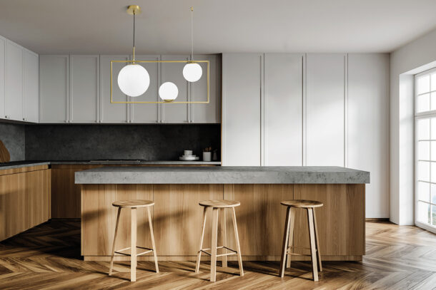 Miloox Buble3-light brushed gold suspension