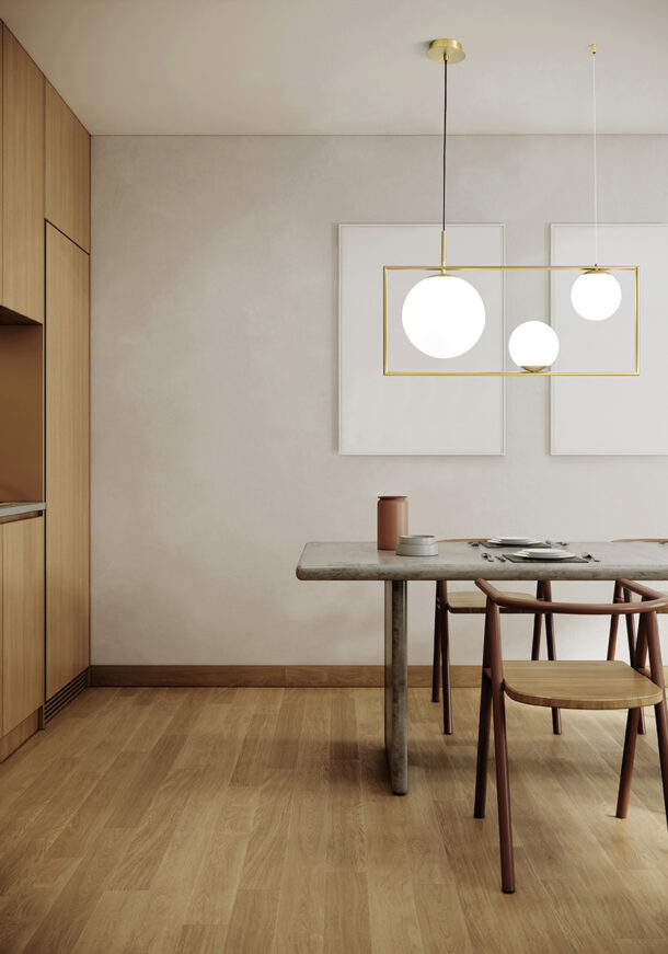 Miloox Buble3-light brushed gold suspension - Image 5