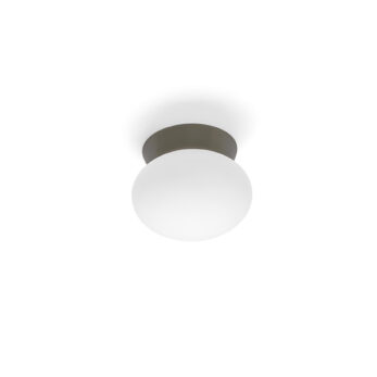 Miloox Fuji Ceiling Light/Wall Light 1 Light in White Blown Glass