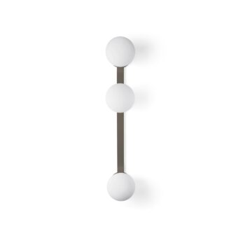 Miloox Fuji Ceiling Light/Wall Light 3-Light in White Blown Glass