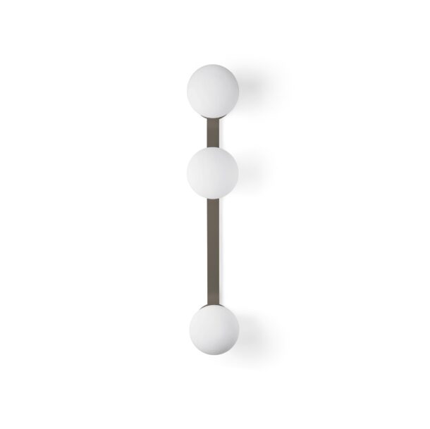 Miloox Fuji Ceiling Light/Wall Light 3-Light in White Blown Glass