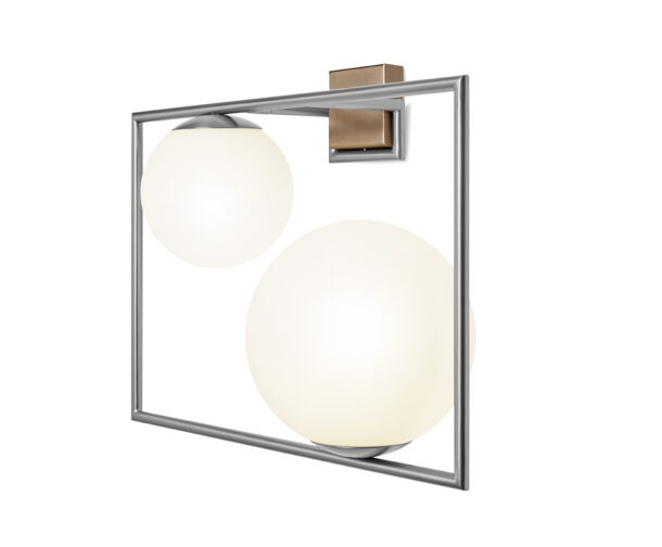 Miloox 1744.364 Buble Parete 2sfere Laterale Accesa