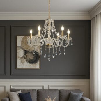 Arredoluce lampadario 6 luci 907 6 ambientato