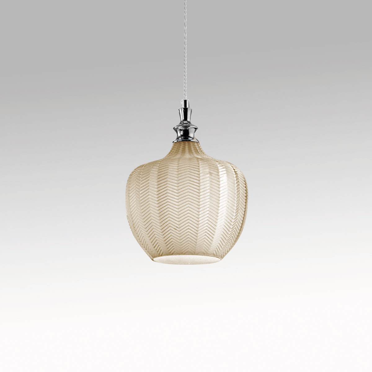 Gealuce CLEOFE S10 Pendant Lamp Chrome Ochre