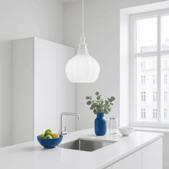 Gealuce lampada a sospensione CLEOFE S11 bianco amb