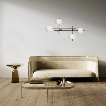 Miloox 1744.347 Lingotto Parete 4luci Amb B