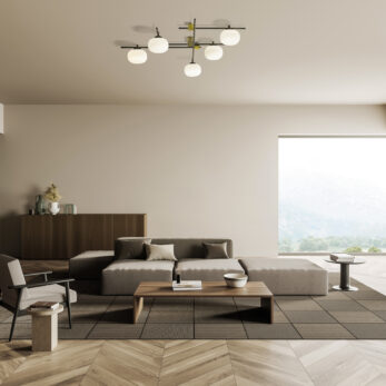 Miloox 1744.348 Lingotto Wall 5-Light Ceiling Amb b