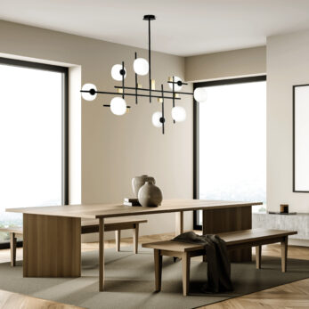 Miloox 1744.351 Lingotto Suspension 8Lights Amb D