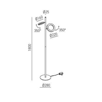 GeaLuce Piantana GPIA32 disegno