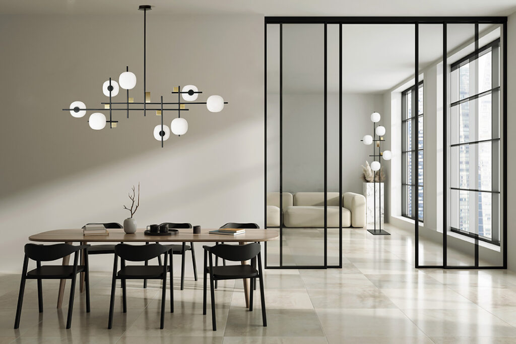 Illuminazione soggiorno accogliente