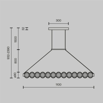 Maytoni Amulet lampada a sospensione 22w tecnico